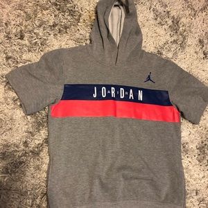 Air Jordan short sleeve hoodie